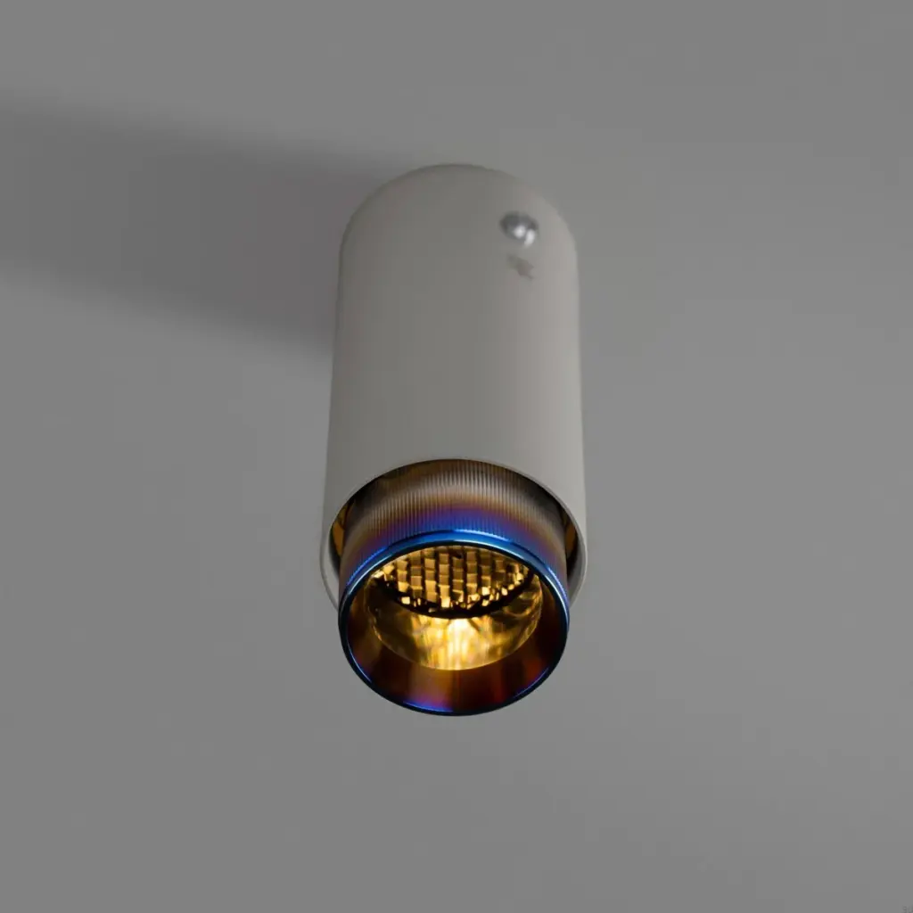 Lampa sufitowa punktowa Exhaust Linear Szara z Paloną ą – Niebieski