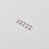 Kew M3.5 x 5mm front plate screws x10, Biały