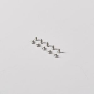 Kew M3.5 x 5mm front plate screws x10, Biały