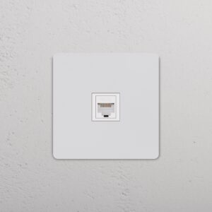 Grove Gniazdo RJ45 w pojedynczej ramce – Do malowania, Biały