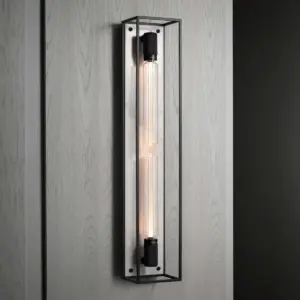 Lampa ścienna Caged Cross XL – Biały