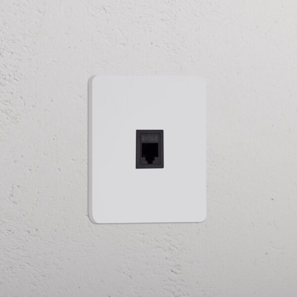 Grove Gniazdo RJ45 w pojedynczej ramce – Do malowania, Czarny