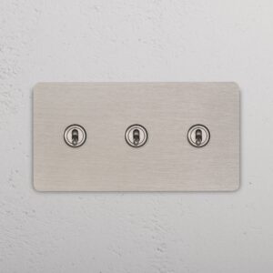 Grove 3-Module 3x Toggle Switch – Satynowy nikiel
