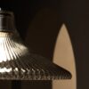 Hammersmith duża lampa wisząca z ryflowanym szkłem – Polerowany nikiel