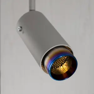 Lampa szynowa punktowa Exhaust Linear Szara z Paloną ą – Niebieski