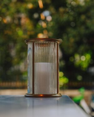 Battersea lampion – Antyczny mosiądz