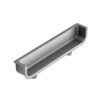 Uchwyt meblowy wpuszczany Back 64 Metalowy Srebrny Piaskowany