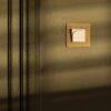 Kew Włącznik hotelowy w pojedynczej ramce – Antyczny mosiądz, Biały