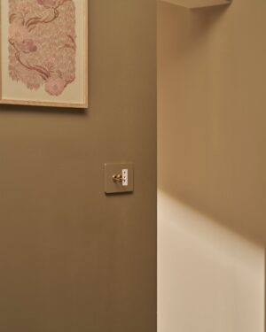 Grove 3-Module 2x Toggle Switch & Bipasso Socket – Paintable Antique Brass, Biały