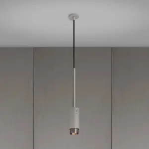 Lampa wisząca punktowa Exhaust Linear Szara ze m – Szary