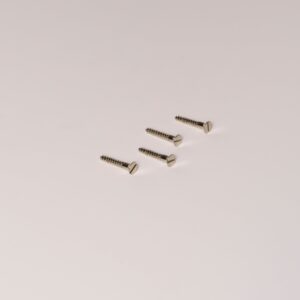 Wkręt samogwintujący do drewna 4 mm x 25 mm do okuć okiennych/zamków i zatrzasków x4 – Polerowany nikiel