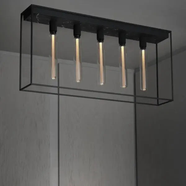Lampa sufitowa Caged Cross 5.0 Marmur – Czarny