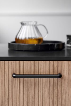 Uchwyt meblowy podłużny Carve 160 Metalowy Antracyt Szczotkowany