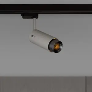 Lampa szynowa punktowa Exhaust Linear Szara z em – Szary