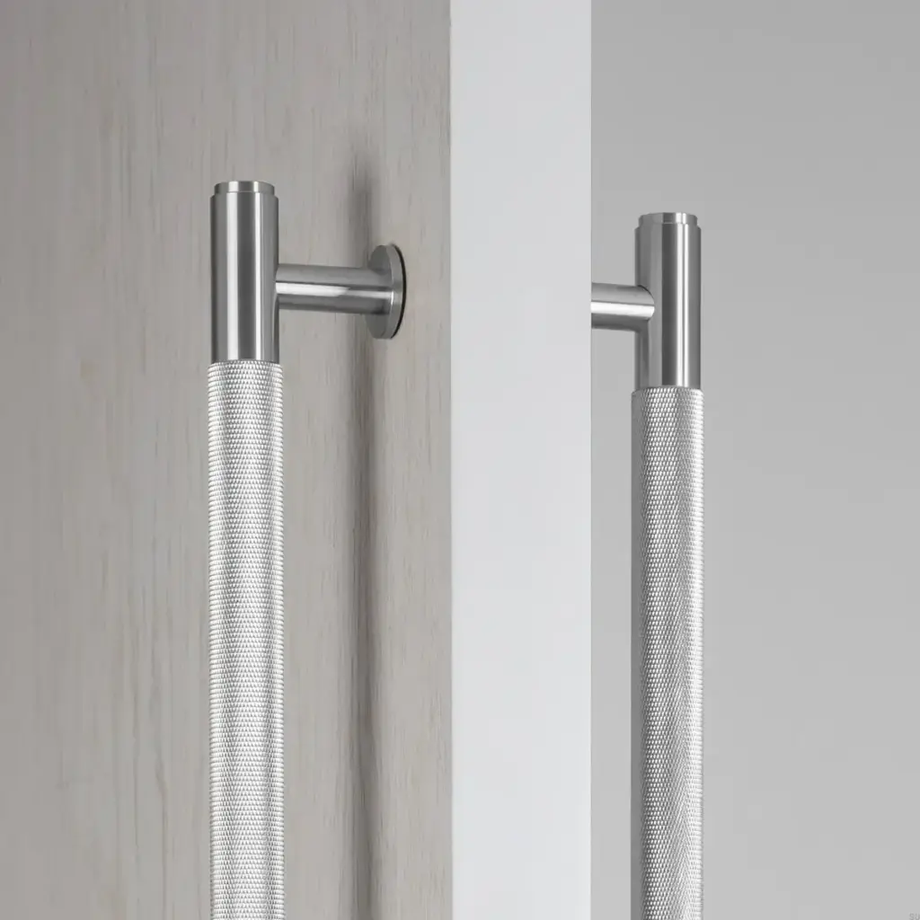 Uchwyt meblowy podłużny dwustronny Pull Bar Cross 724 – Srebrny