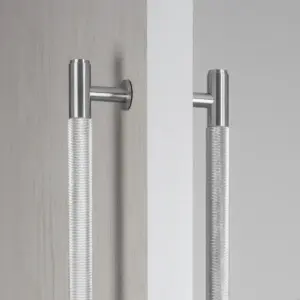 Uchwyt meblowy podłużny dwustronny Pull Bar Cross 724 – Srebrny