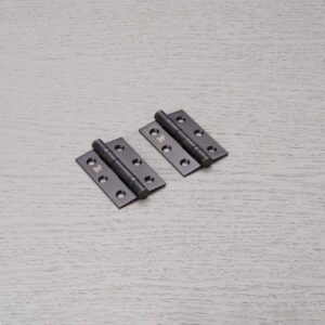 Zawiasy do drzwi Hinge 76 x 51 x 2 mm (zestaw 2 szt.) – Palony Brąz