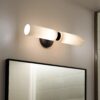 Claremont średni kinkiet ścienny z delikatną porcelaną – Brąz