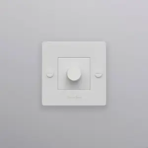 Ściemniacz z logotypem LED Cross 1G 250W Standard Europejski – Biały (EU)
