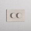 Grove 4-Module 2x Multiway Dimmer Switch – Satynowy nikiel