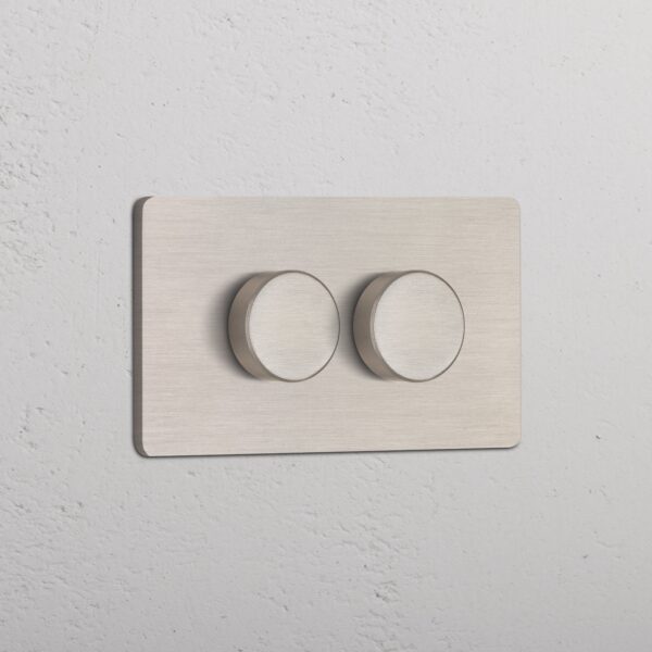 Grove 4-Module 2x Multiway Dimmer Switch – Satynowy nikiel