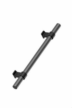 Uchwyt meblowy podłużny Bond 160 Metalowy Czarny z Gun Metal Matowy
