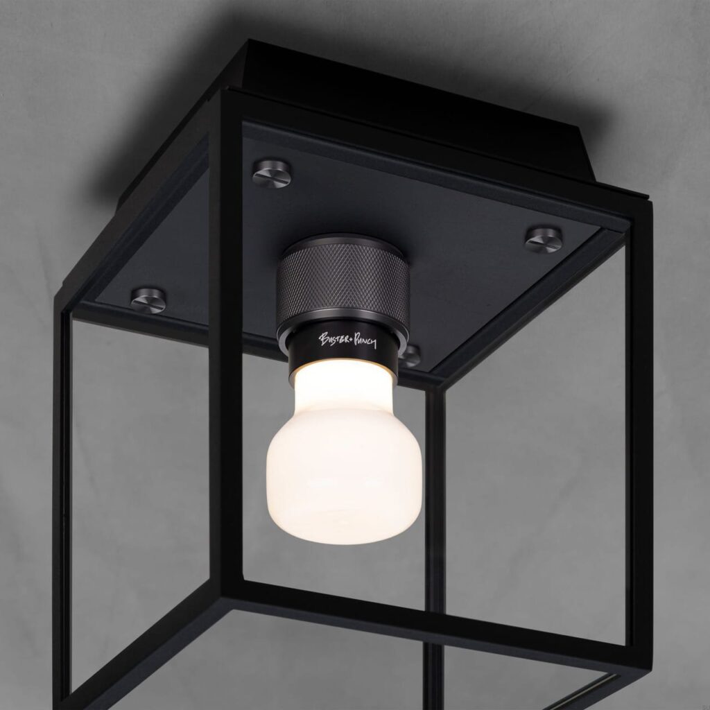 Lampa sufitowa Caged Wet S – Czarny