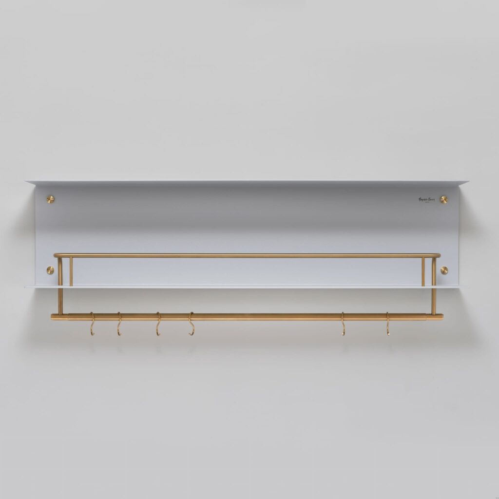 Półka z wieszakami Hanger Szara z m – Szary