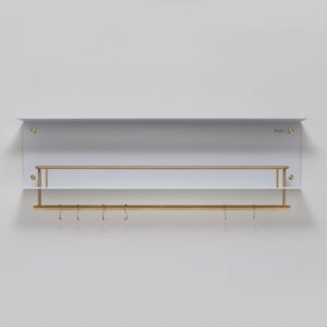 Półka z wieszakami Hanger Szara z m – Szary
