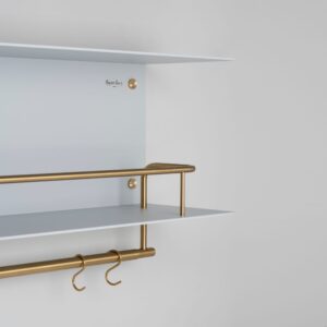 Półka z wieszakami Hanger Szara z m – Szary