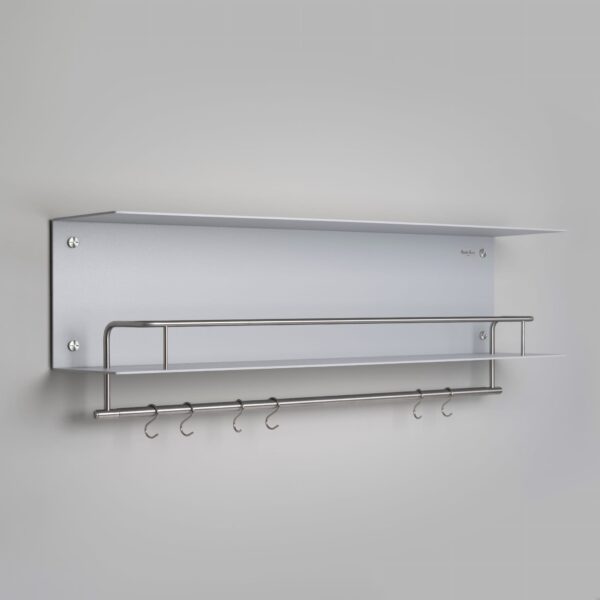 Półka z wieszakami Hanger Szara ze m – Szary