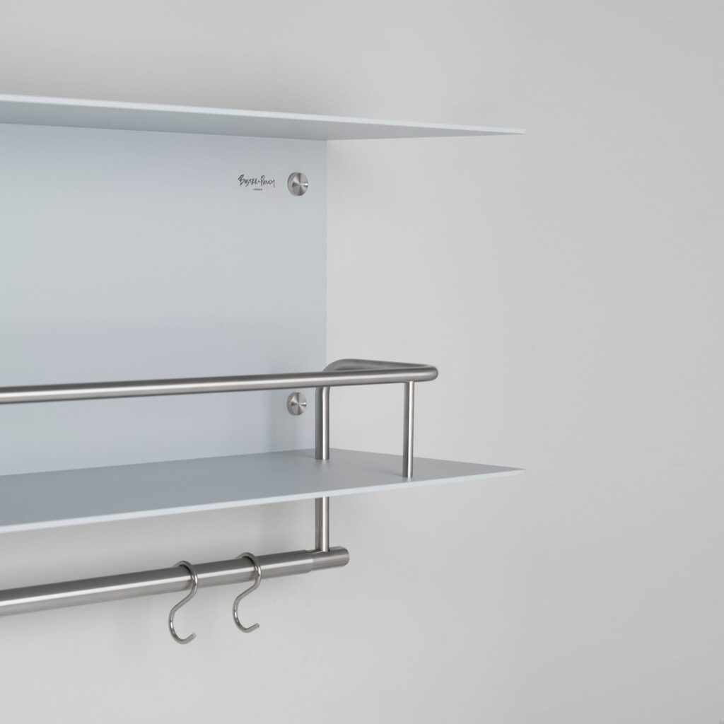 Półka z wieszakami Hanger Szara ze m – Szary