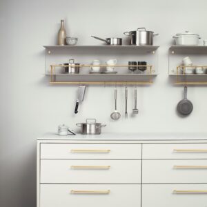 Półka z wieszakami Hanger Szara ze m – Szary