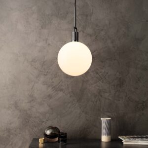 Lampa wisząca Forked M z Mlecznym Kloszem