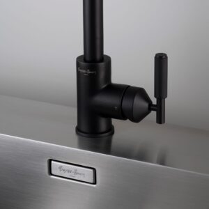 Bateria kuchenna z wyciąganą wylewką Mixer Cross Welder's Black ze Złączem Europejskim – Czarny