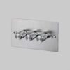 Ściemniacz LED Cross 3G 120W Standard Brytyjski – Srebrny (UK)