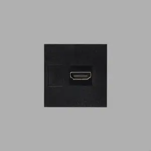 Moduł złącza HDMI 45mm Standard Europejski – Czarny (EU)