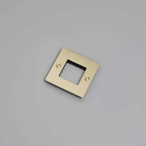 Ramka bez wypełnienia z logotypem Plate 1G Standard Europejski – Złoty (EU)