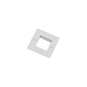 Ramka bez wypełnienia z logotypem Plate 1G Standard Europejski – Biały (EU)