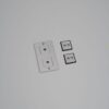 Ramka z wypełnieniem Pionowa Plate 2G Standard Europejski – Srebrny (EU)