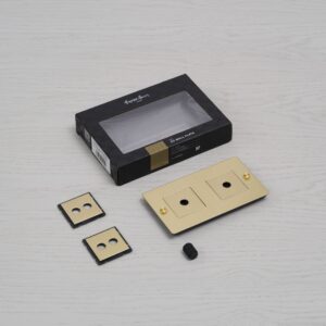 Ramka z wypełnieniem Pozioma Plate 2G Standard Europejski – Srebrny (EU)