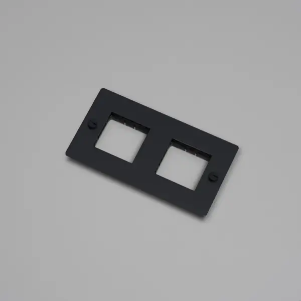 Ramka bez wypełnienia Uniwersalna Plate 2G Standard Europejski – Czarny (EU)