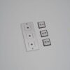 Ramka z wypełnieniem Pionowa Plate 3G Standard Europejski – Srebrny (EU)