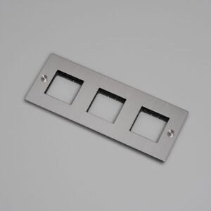 Ramka bez wypełnienia Uniwersalna Plate 3G Standard Europejski – Srebrny (EU)