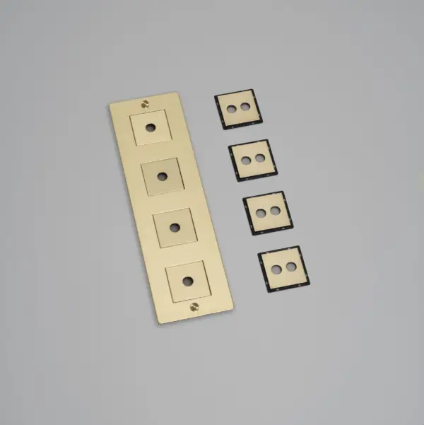 Ramka z wypełnieniem Pionowa Plate 4G Standard Europejski – Złoty (EU)