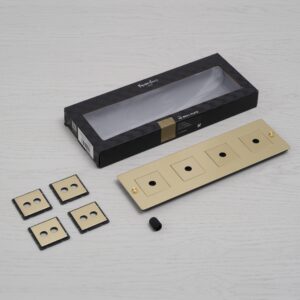 Ramka z wypełnieniem Pionowa Plate 4G Standard Europejski – Złoty (EU)