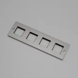 Ramka bez wypełnienia Uniwersalna Plate 4G Standard Europejski – Srebrny (EU)