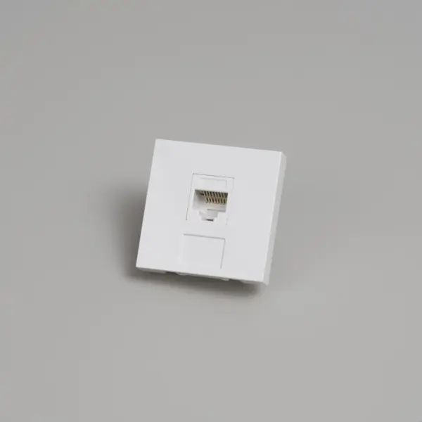 Gniazdo modułowe RJ45 CAT6 45mm Standard Europejski – Biały (EU)