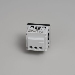 Gniazdo modułowe pojedyncze Typ F Schuko 45mm Standard Europejski – Czarny (EU)