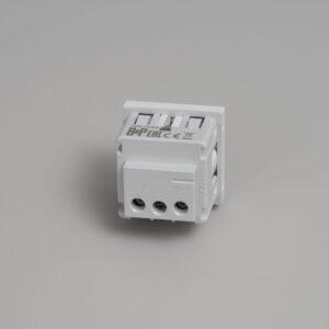 Gniazdo modułowe pojedyncze Typ F Schuko 45mm Standard Europejski – Biały (EU)